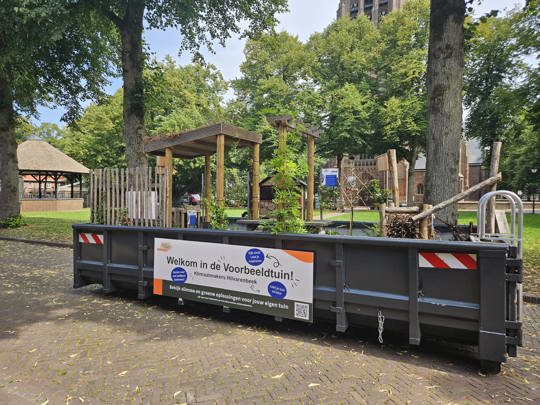 De voorbeeldtuin op de Vrijthof